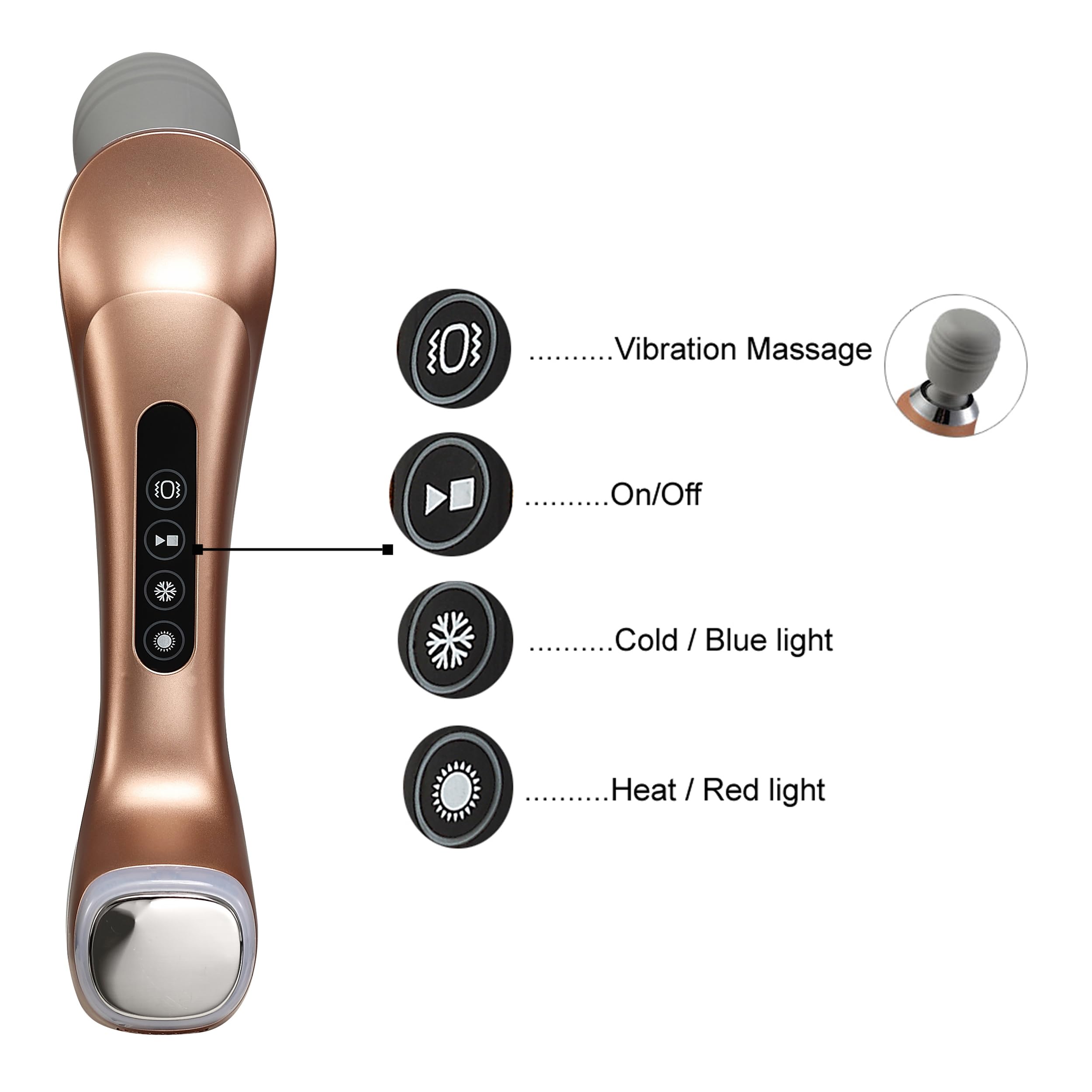 Carepeutic Portable Hot & Cold Vibration Massager for Relaxation