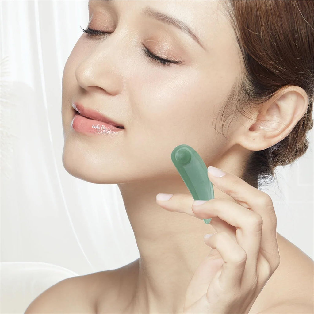 Jade Cosmetic Spatula for Creams & Lotions, 10-Piece Set