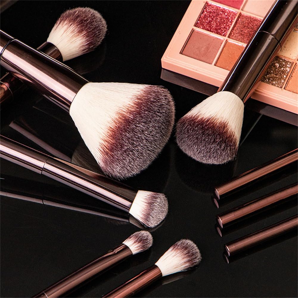 Complete Makeup Brush Set for Face, Eyes & Lips