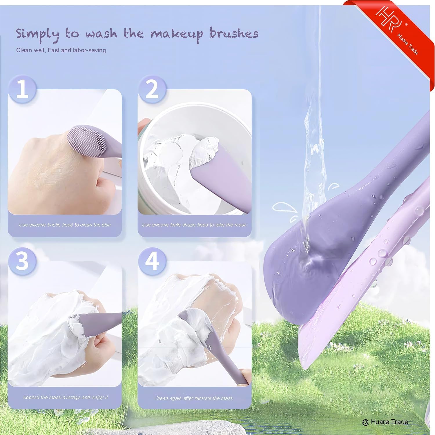 Silicone Face Mask Applicator Brush