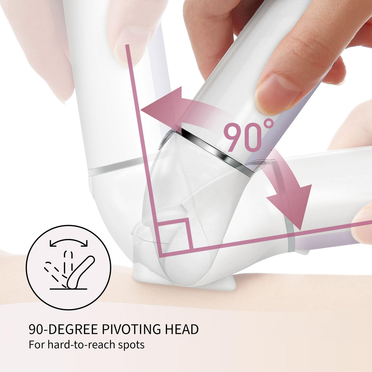 3-Speed Wet & Dry Electric Epilator with Gentle Cap