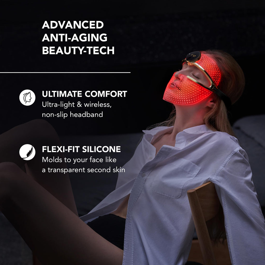 8-Color LED Face Mask for Wireless Facial Skincare