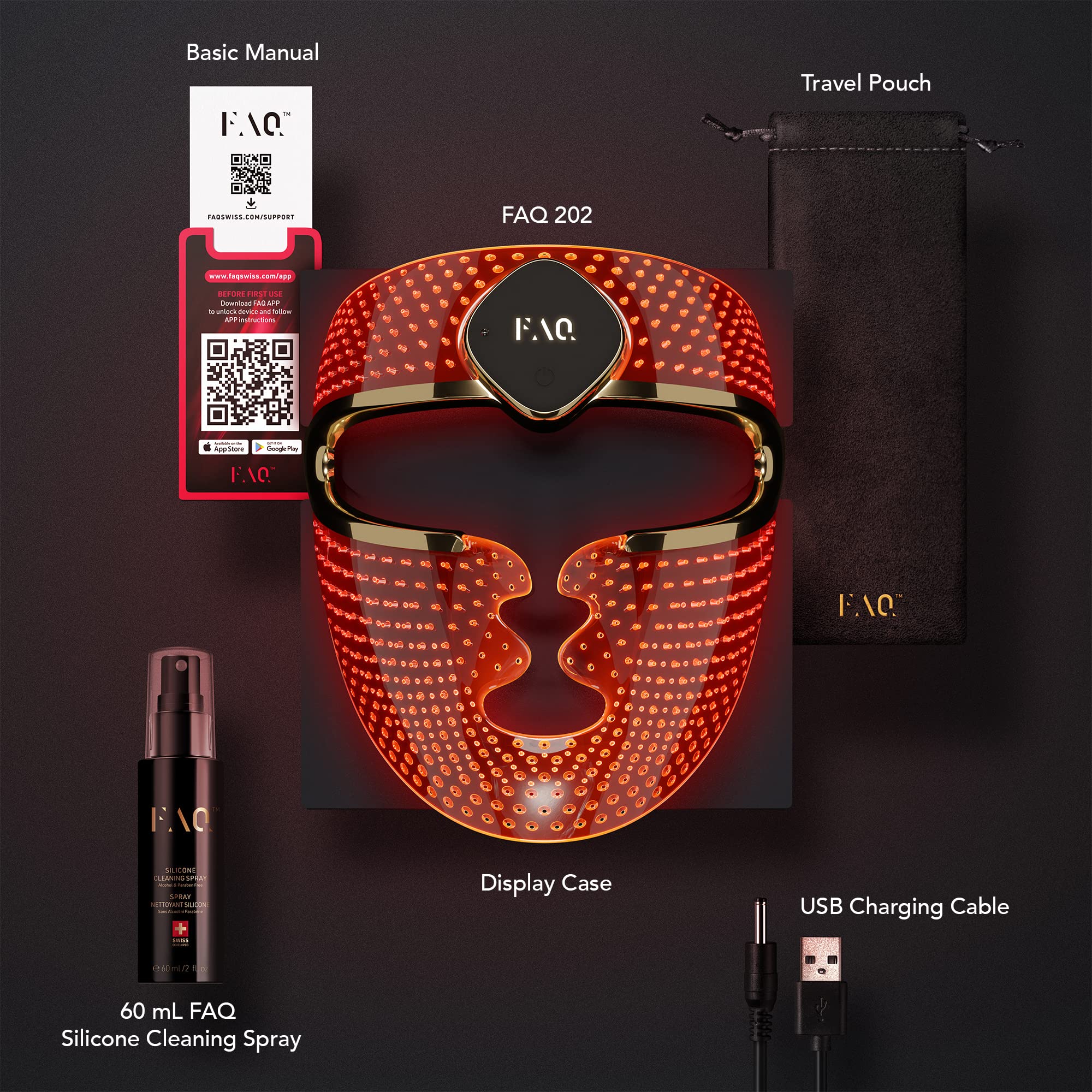 8-Color LED Face Mask for Wireless Facial Skincare