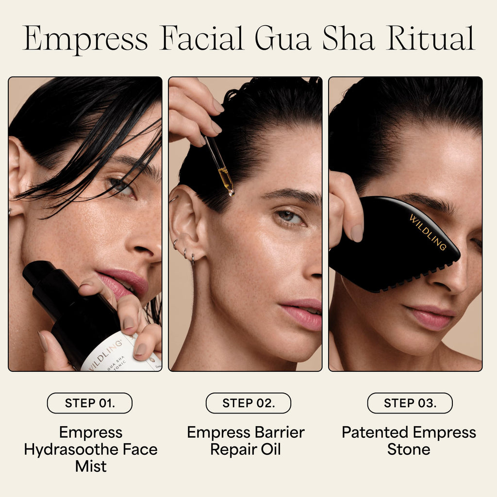 Bian Stone Gua Sha Facial Massage Set