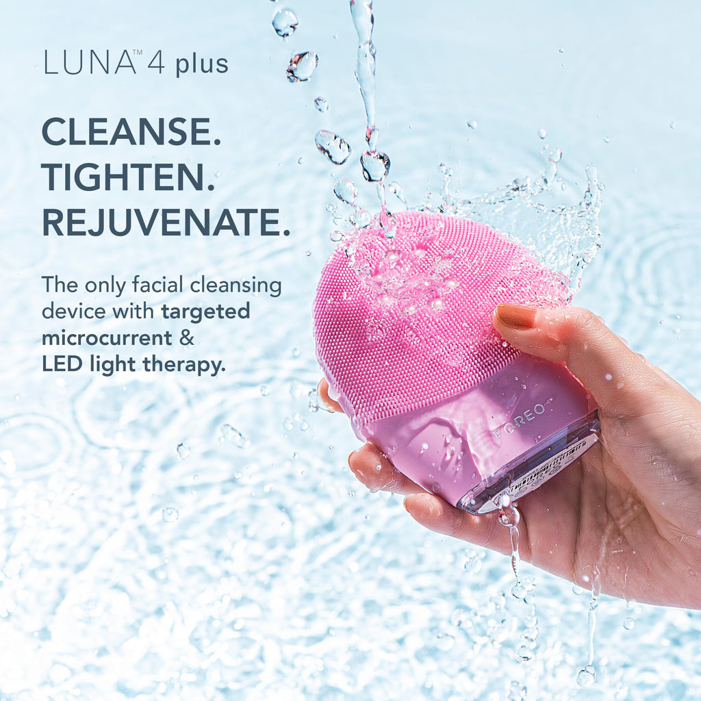 Facial Cleansing Brush with Red Light Therapy, Near Infrared & Microcurrent