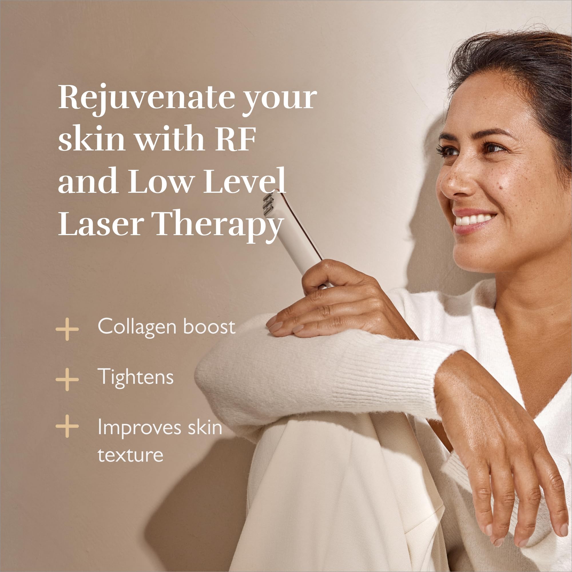 3-in-1 RF Skin Tightening Device with Laser & Red Light Therapy